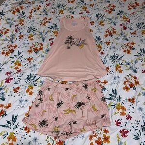 Pink Jungle Print Sleepwear Set